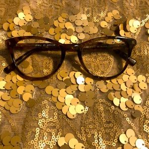 Warby Parker Madeline tortoise framed glasses